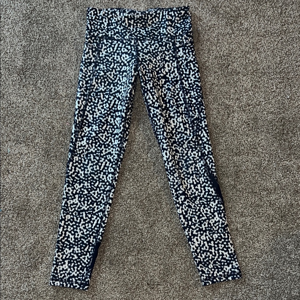 Old Navy Kids Leggings - navy and White Pattern